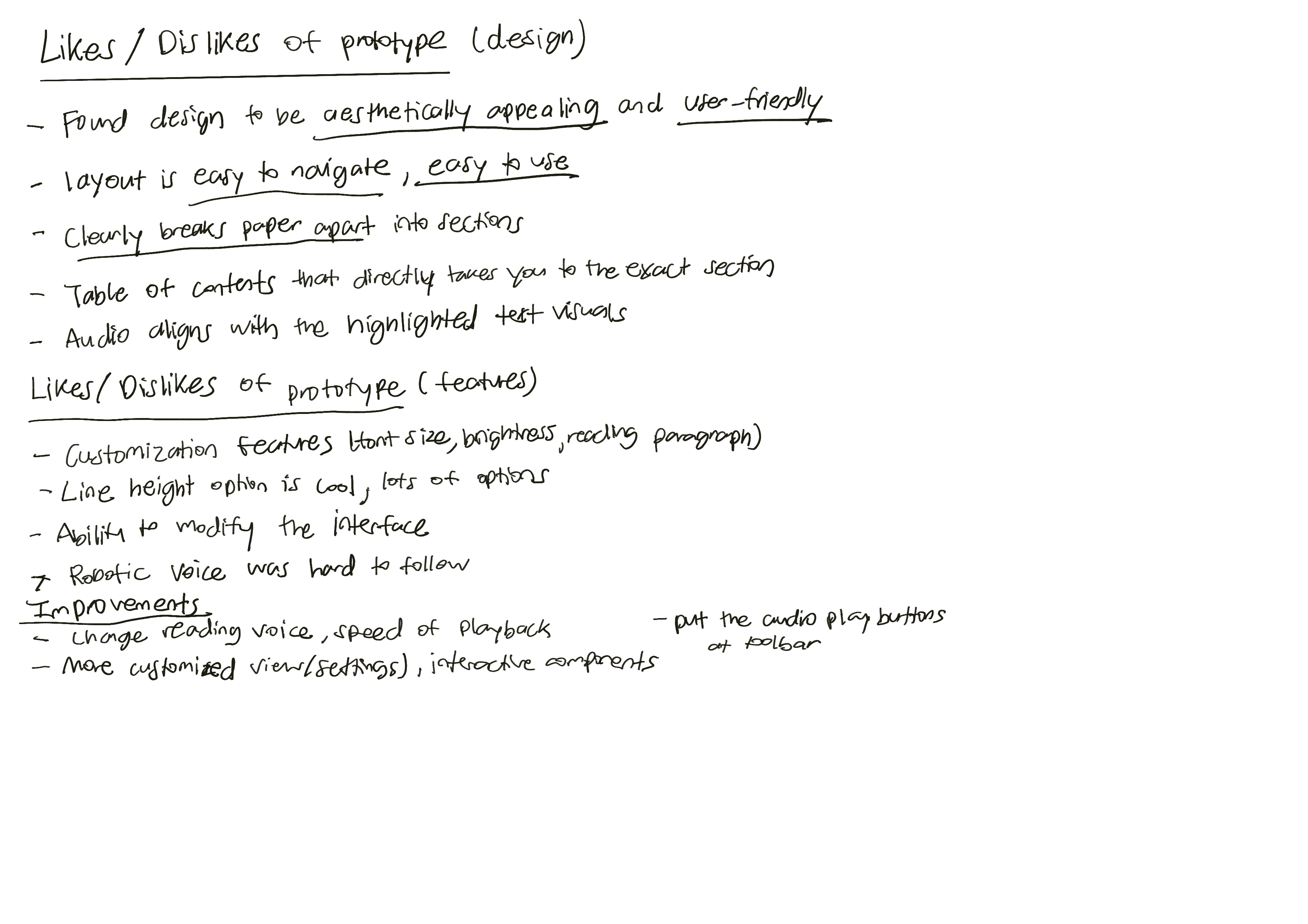 Screenshot of the User Survey 2/2